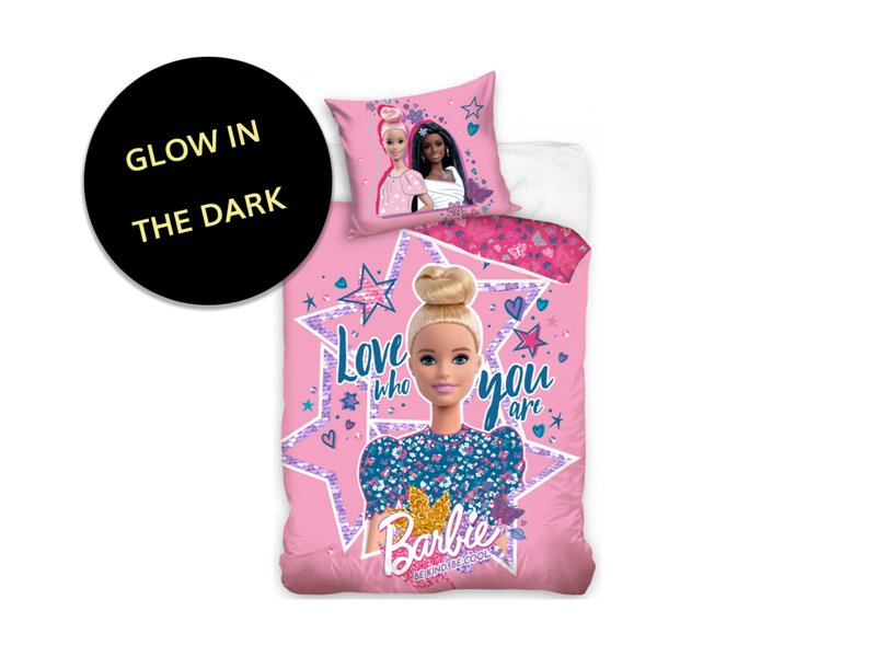 Kinder dekbedovertrek Barbie Glow In The Dark