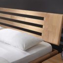 Hoofdbord houten bed Max wild eiken geolied