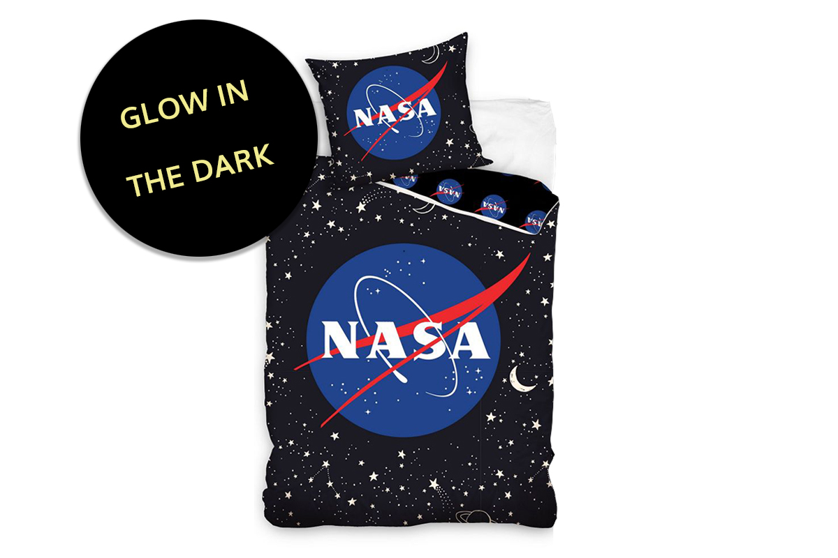 Kinder dekbedovertrek NASA Glow In The Dark voorkant
