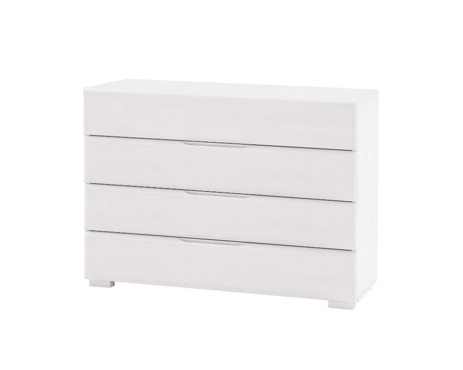 Massief houten commode beuken wit gebeitst