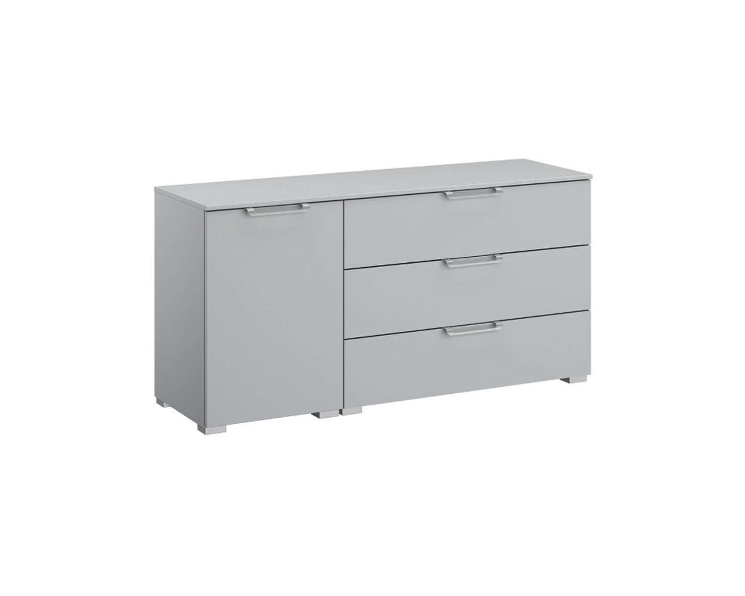 Zijde grijs combicommode met deur links Zijde grijs combicommode met deur links