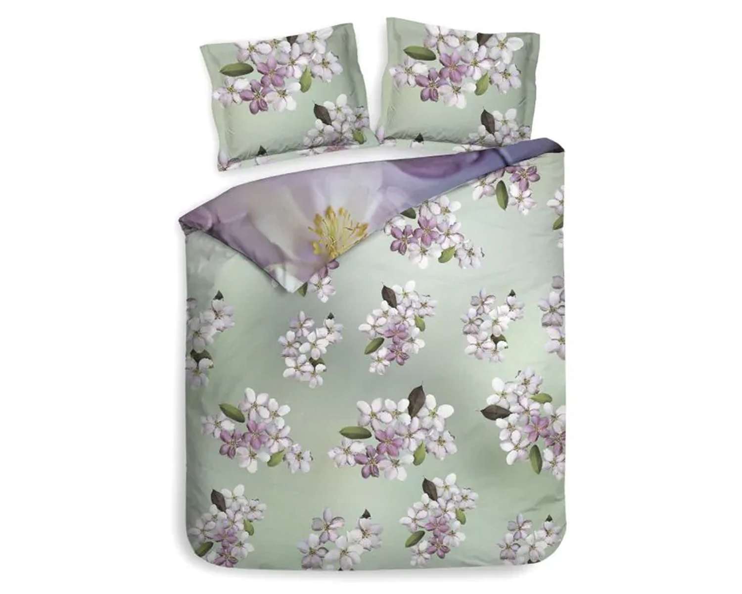 Dekbedovertrek Bloemen in pastel kant 2 Dekbedovertrek Bloemen in pastel kant 2