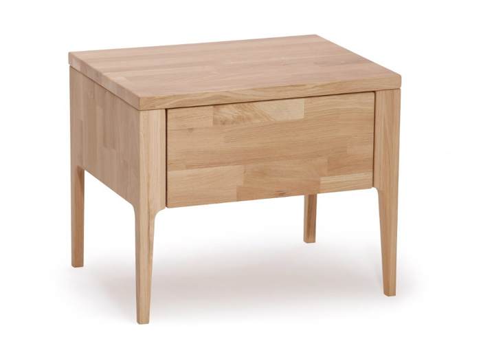 Massief houten nachtkastje wild eiken geolied