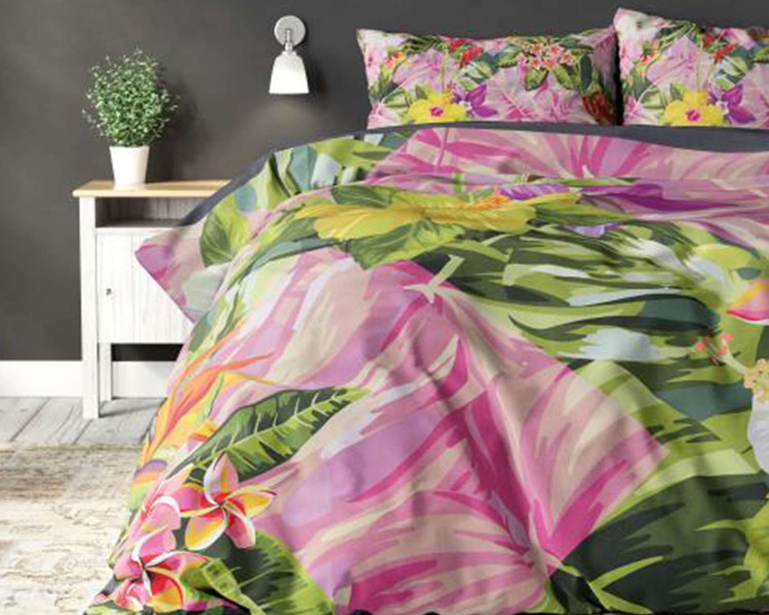 Dekbedovertrek Flora geheel Dekbedovertrek Flora geheel