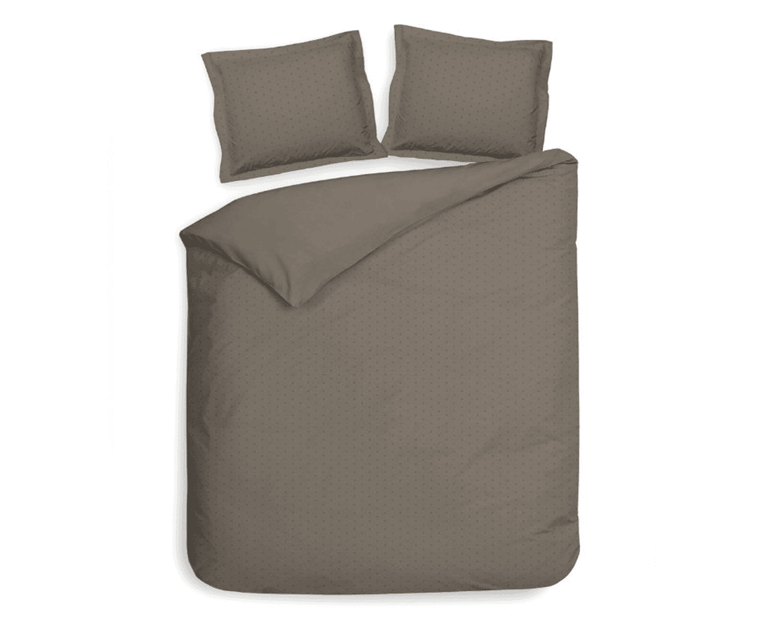 Dekbedovertrek Uni Stippen Taupe