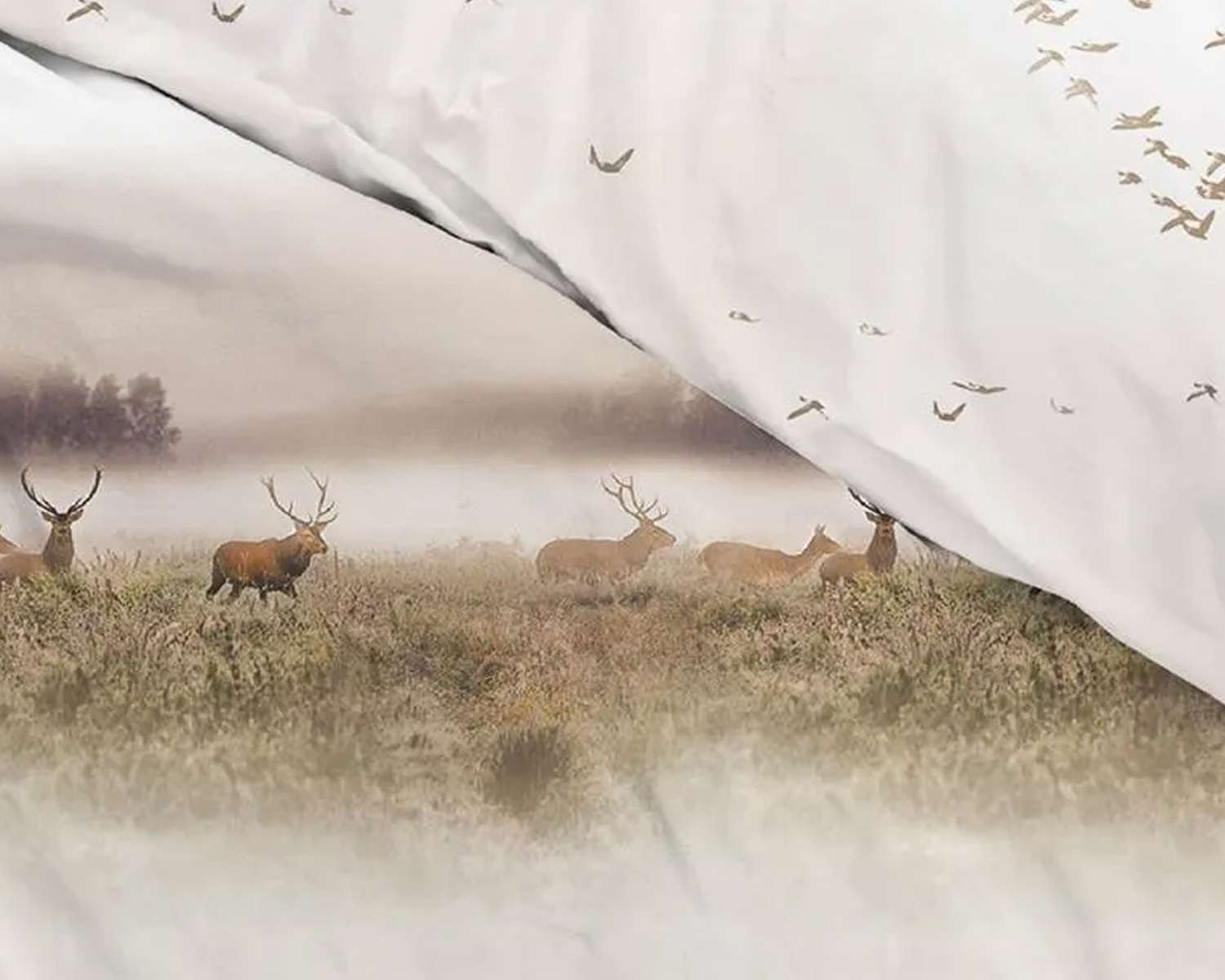 Dekbedovertrek Edelherten detail Dekbedovertrek Edelherten detail