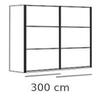 2 deurs - 300cm breed