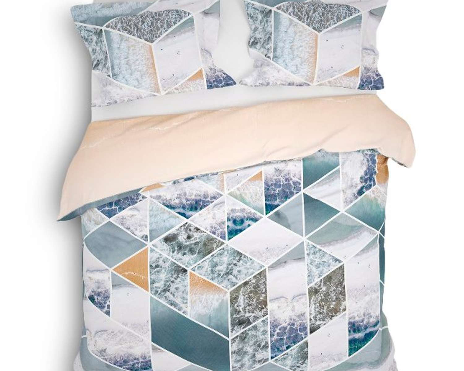 2 persoons dekbedovertrek 200x200/220 katoen satijn 2 kanten Blokken met marmer 2 persoons dekbedovertrek 200x200/220 katoen satijn 2 kanten Blokken met marmer
