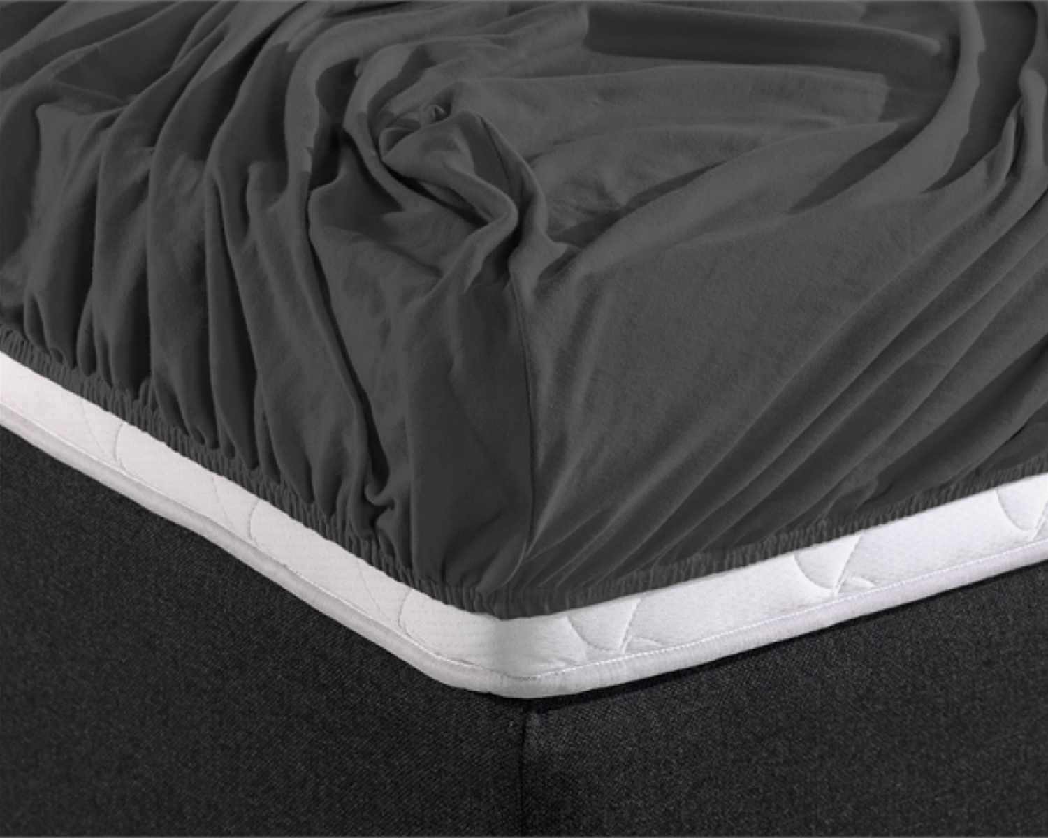 Hoeslaken antraciet Hoeslaken antraciet