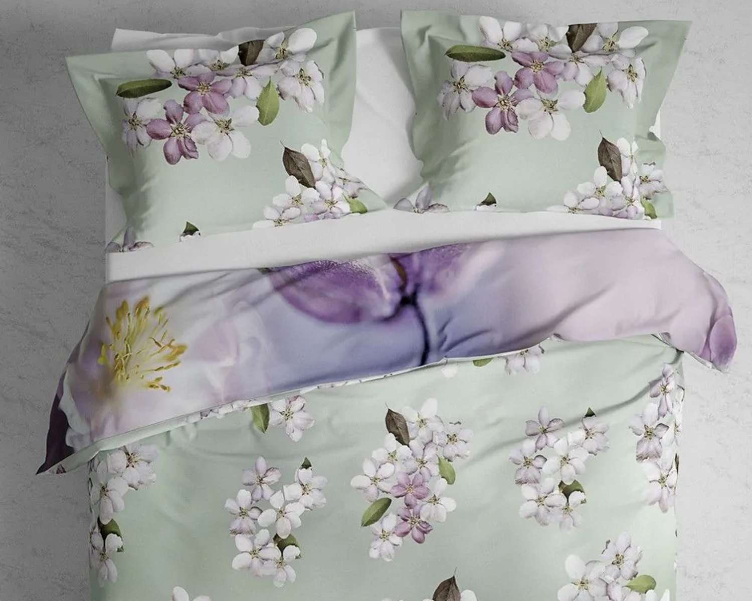 Dekbedovertrek Bloemen in pastel detail Dekbedovertrek Bloemen in pastel detail