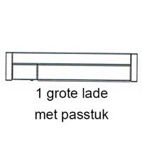 1 Bedlade met passtuk