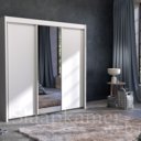 Schuifdeurkast Royal 225cm breed x 223cm hoog alpine wit