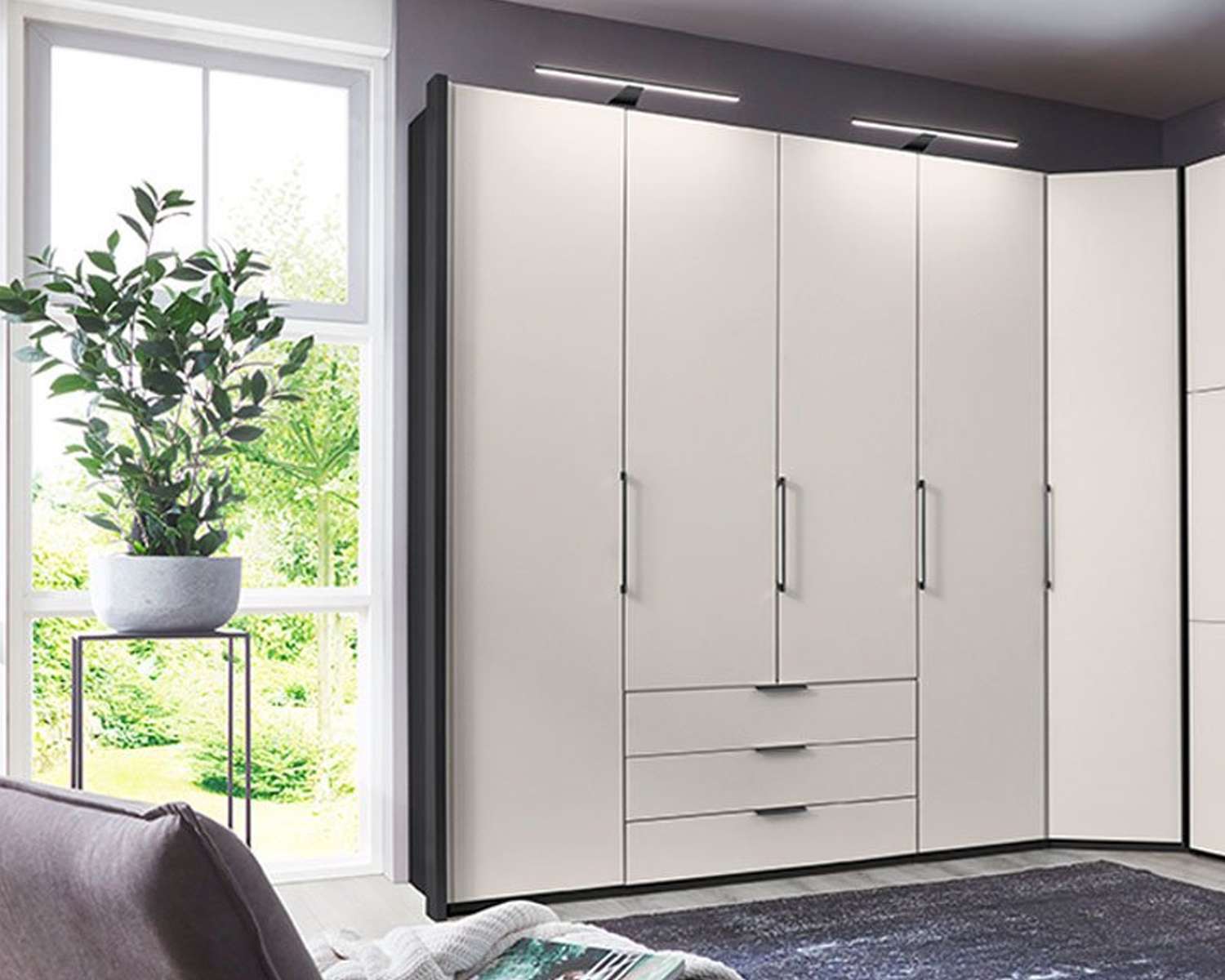 Led verlichting Margriet zwart