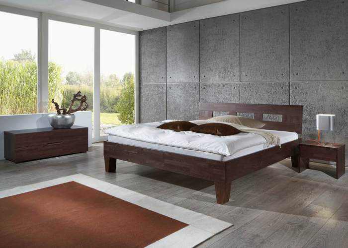 Houten bed Lucas wenge gebeitst
