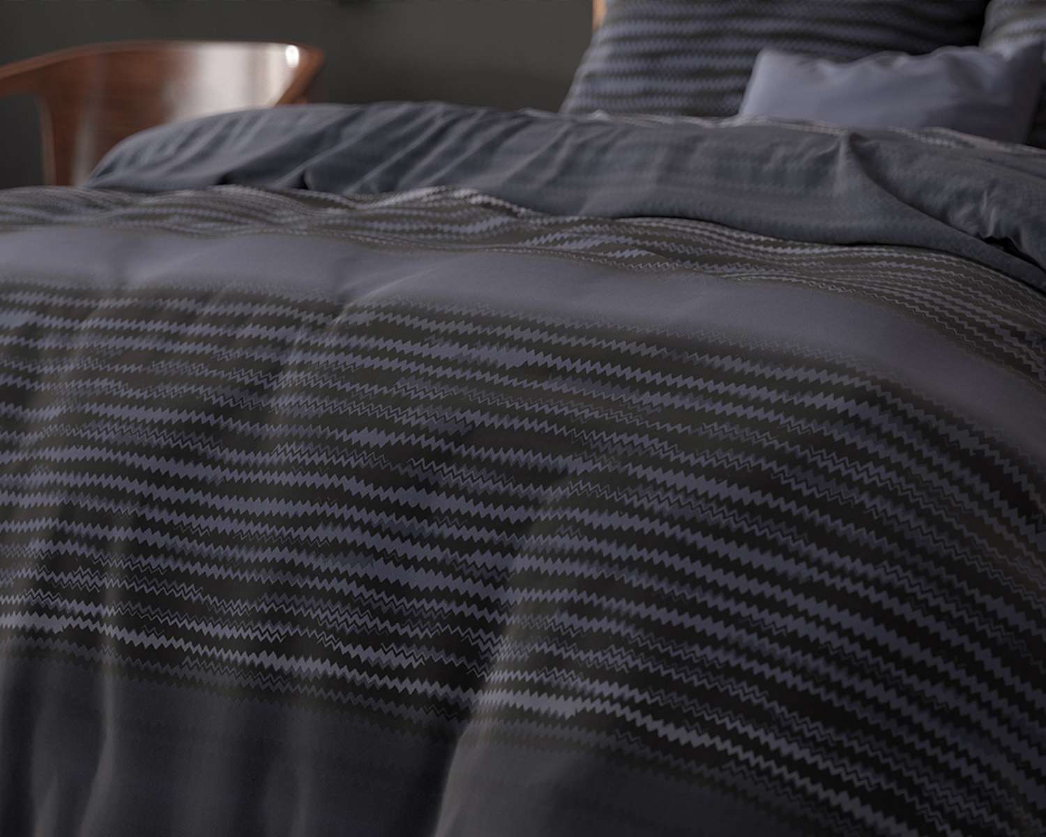 Dekbedovertrek Donkere tinten - detail Dekbedovertrek Donkere tinten - detail