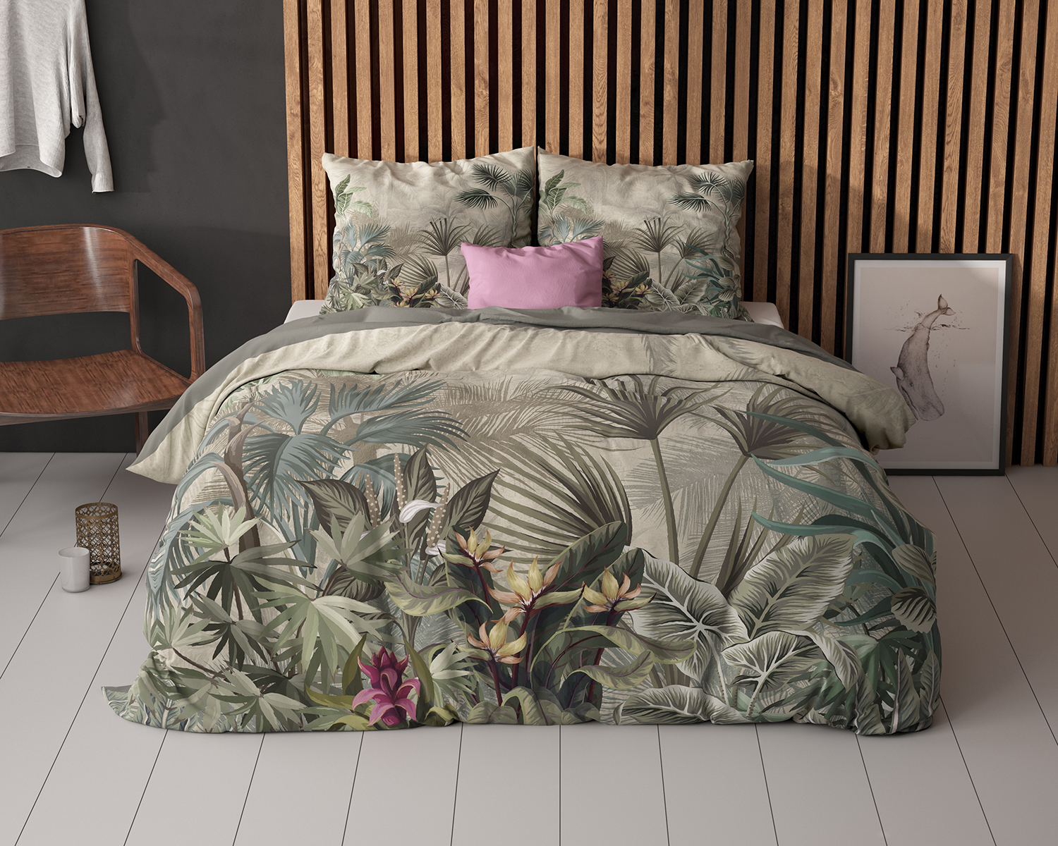 Dekbedovertrek voor 2 personen in de Jungle