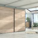 Easyline zweefdeurkast zand eiken licht 300x217cm