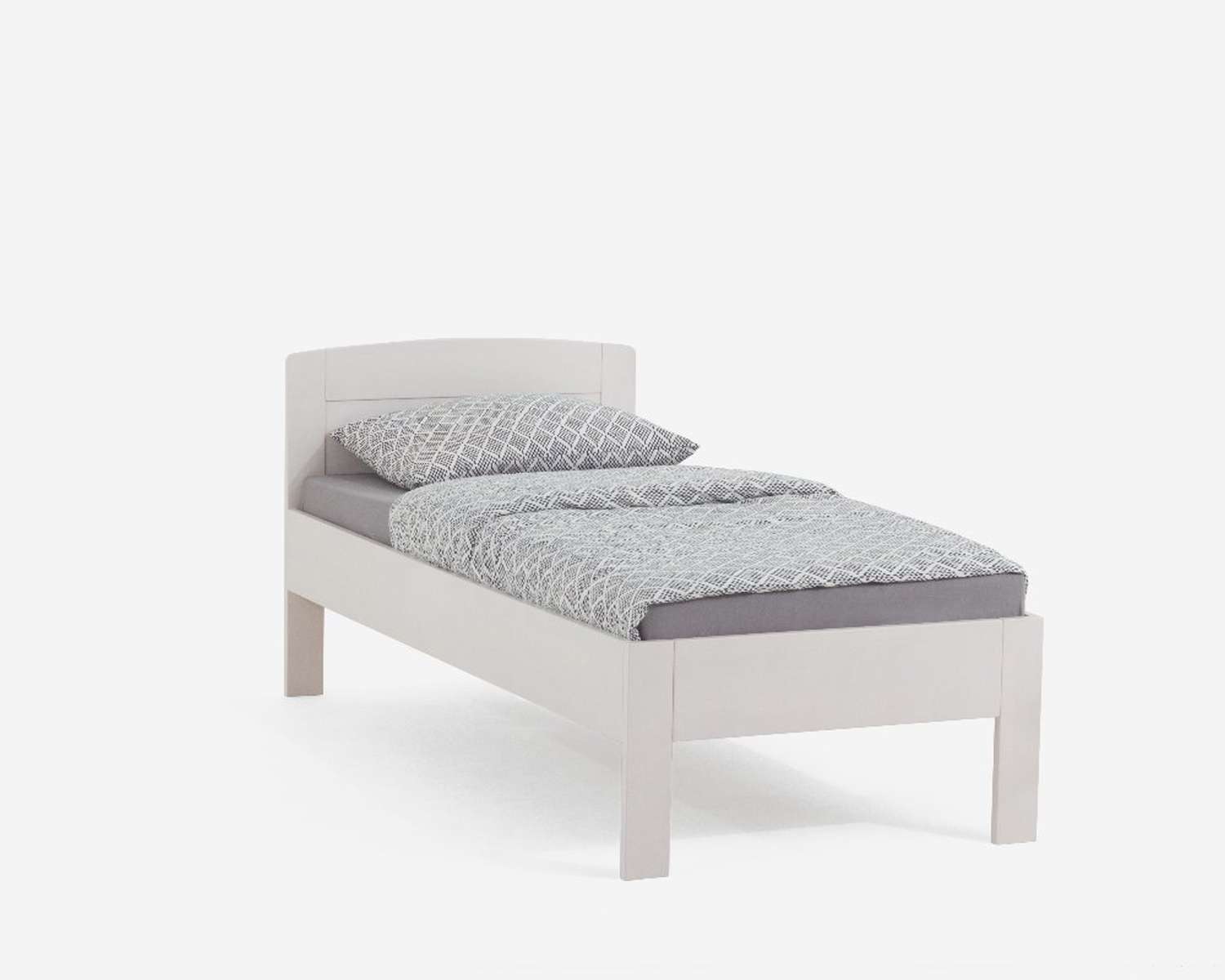 Ottawa bed op comforthoogte beuken wit gebeitst Ottawa bed op comforthoogte beuken wit gebeitst