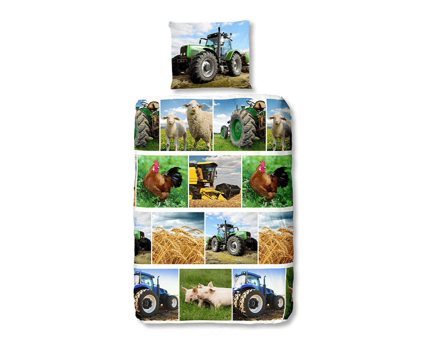 Kinder dekbedovertrek boerderij kiekjes
