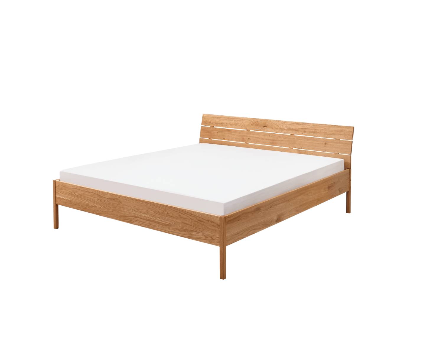 Houten bed Sienna met vierkante poten en recht hoofdbord Houten bed Sienna met vierkante poten en recht hoofdbord