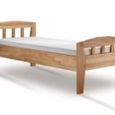 Hoog eiken houten bed 90x200 en 100x200