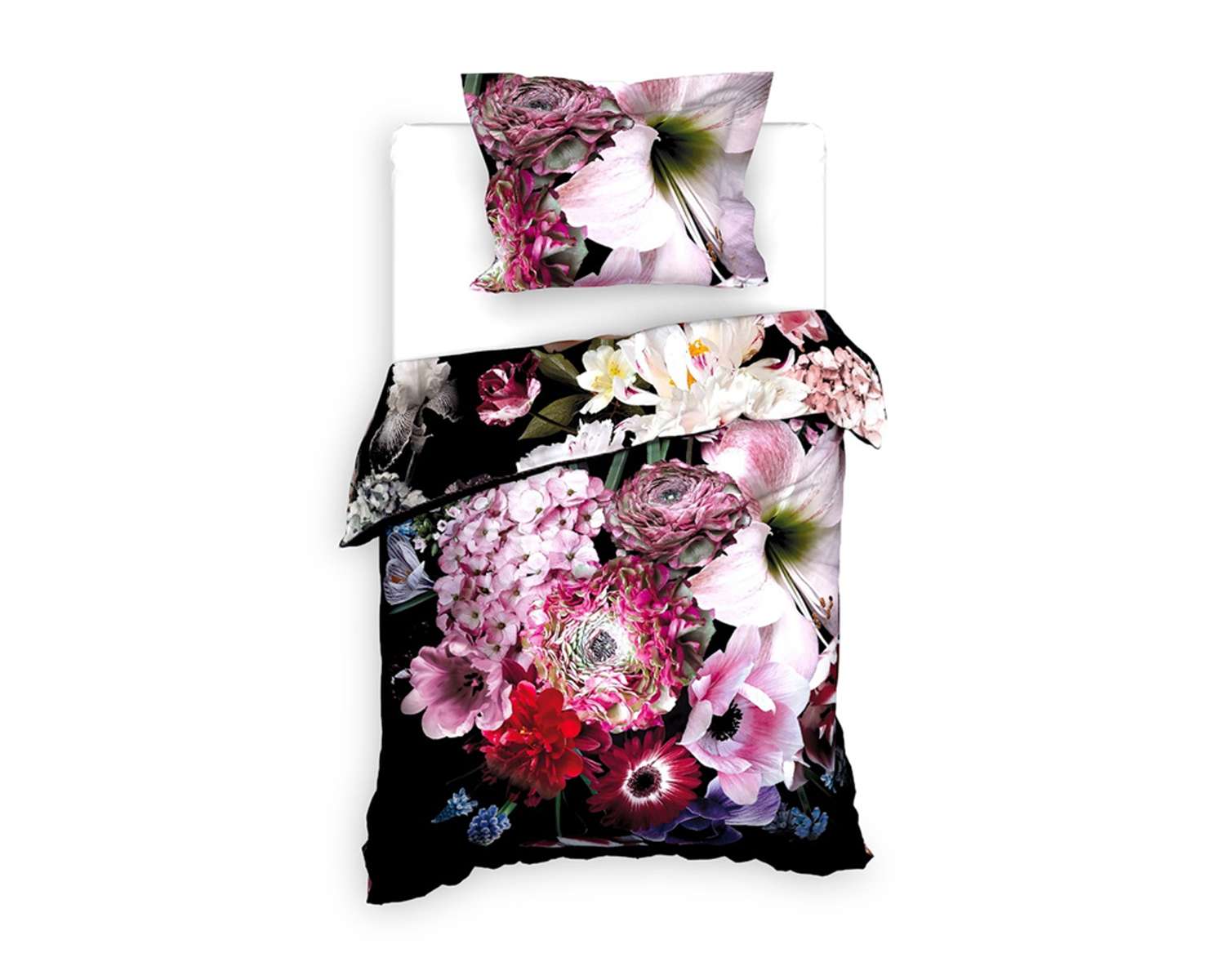 Dekbedovertrek Rijk boeket 1 pers