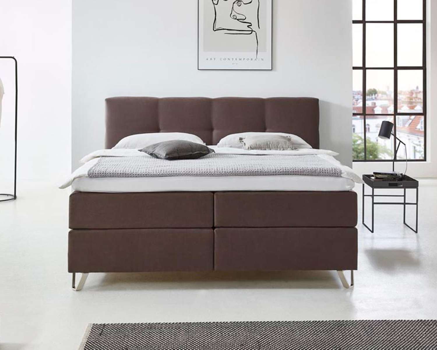 Boxspring Kyano voeteneinde Boxspring Kyano voeteneinde