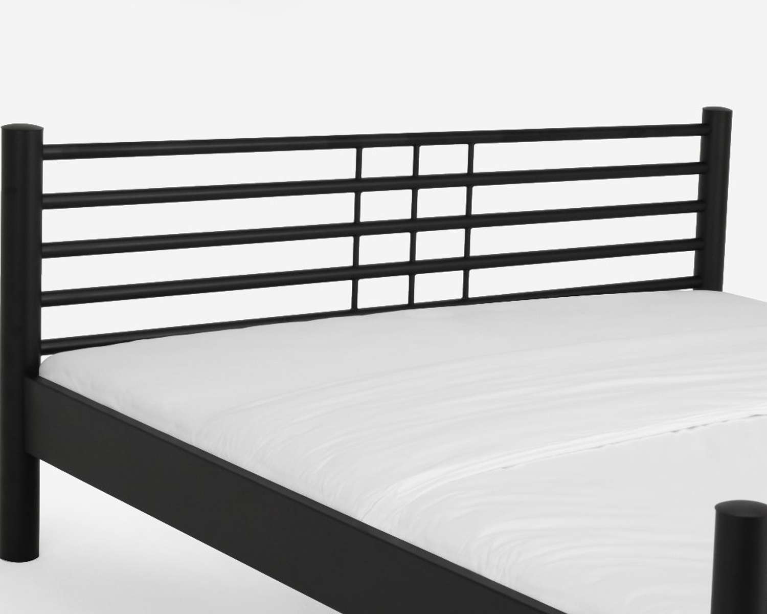 Hoofdbord Claudia mat zwart