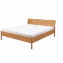 Houten bed Sienna met boomstam hoofdbord en ronde poten