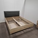 Binnenkant bed met opbergladen