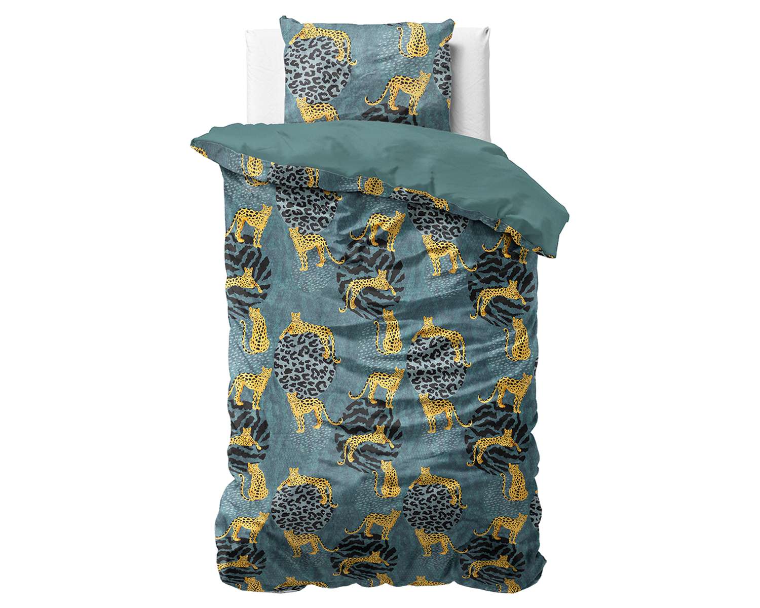 Eenpersoons dekbedovertrek met panters