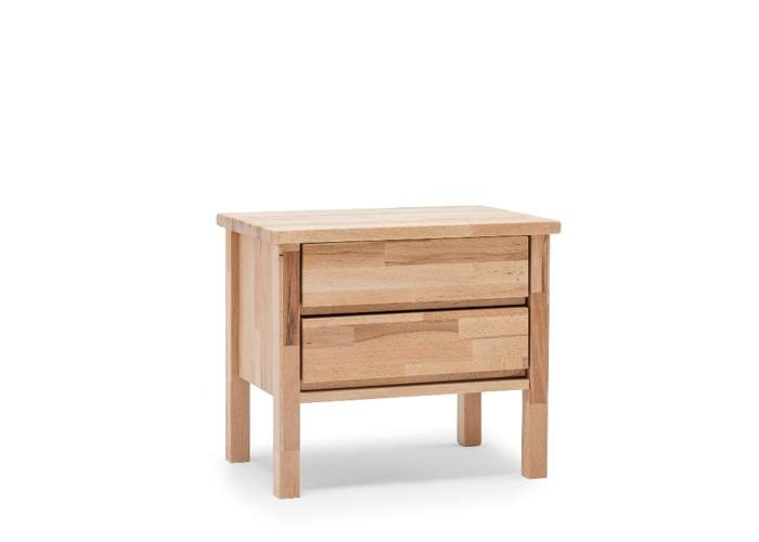 Massief houten nachtkastje kern beuken geolied