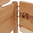 Metaalvrije bouwconstructie van het bed