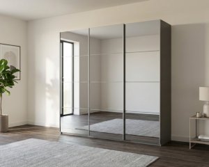 Zweefdeurkast met spiegeldeuren 270cm breed