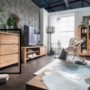 Robuust houten commode met 3 laden