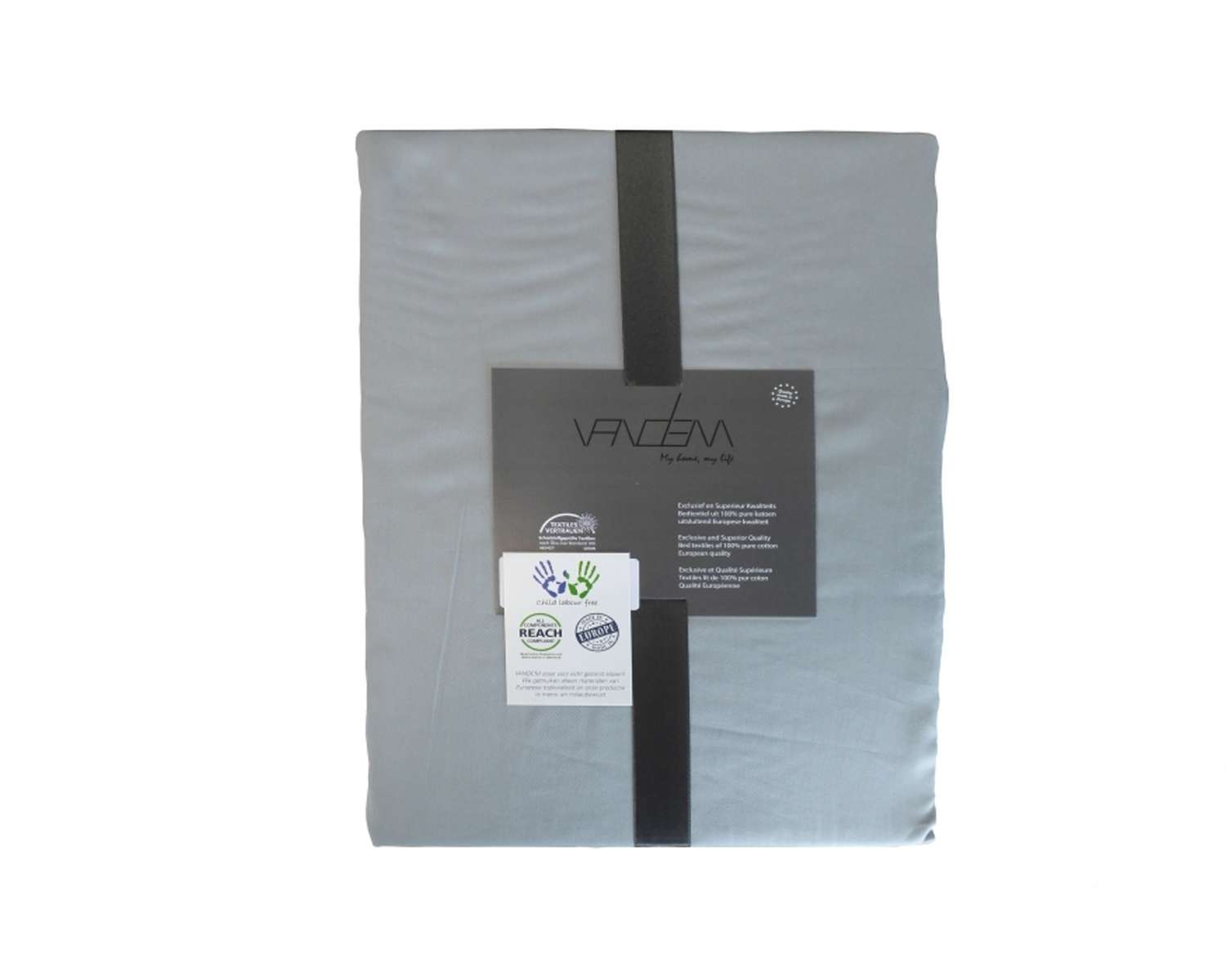 Zilver hoeslaken voor topper