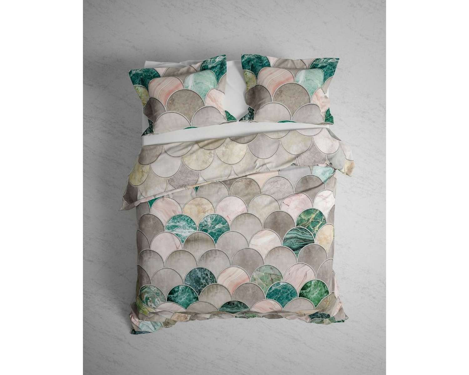 Dekbedovertrek Marmeren boogjes van boven Dekbedovertrek Marmeren boogjes van boven