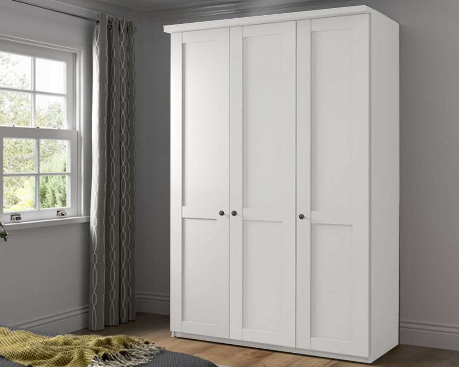 Draaideurkast Comfort Rustic 3 drs roomwit Draaideurkast Comfort Rustic 3 drs roomwit