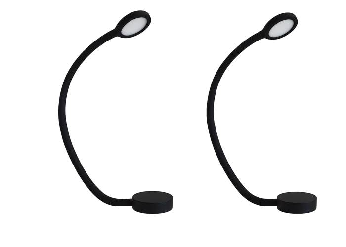 Deluxe lampenset zwart