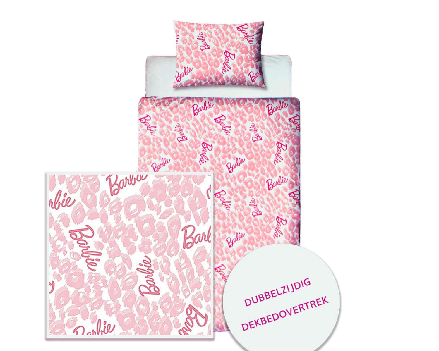 Kinder dekbedovertrek Barbie andere kant