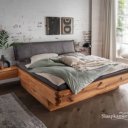Massief eiken bed lade dicht