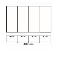 4 deurs - 400cm