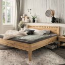 140x200 landelijk houten bed