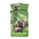 Kinder dekbedovertrek Baby olifant met moeder