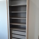 Indeling rechtervak 201cm brede kast