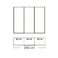 3 deurs - 250cm