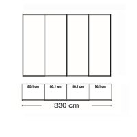 4 deurs - 330cm