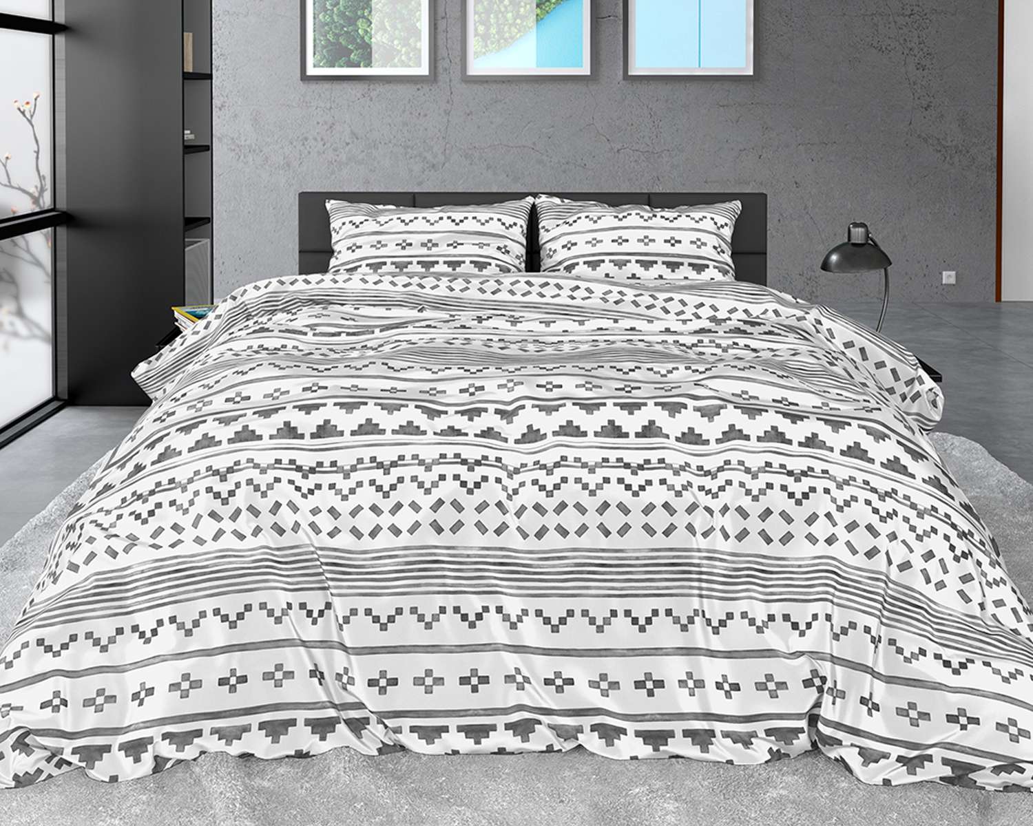 Dekbedovertrek Lagom - op bed 2