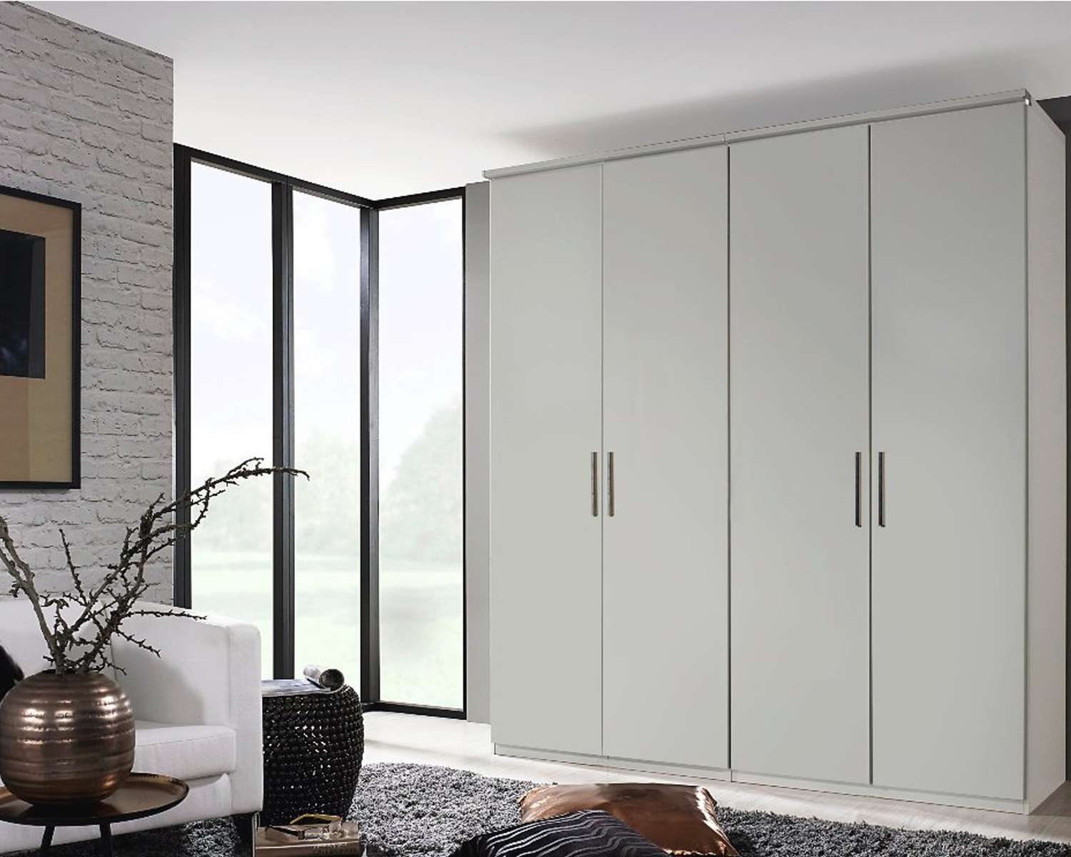 Draaideurkast Royal Modern zijde grijs Draaideurkast Royal Modern zijde grijs