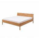 Eiken houten bed met boomstam hoofdbord